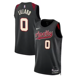 Comodo Damian Lillard Portland Trail Blazers Nike Unisex 2023/24 Swingman Jersey Black City Edition