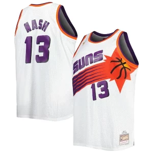 Robusto Duraturo Steve Nash Phoenix Suns Big & Tall Hardwood Classics 1996/97 Swingman Jersey White/Black