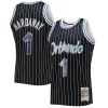 Trendy Penny Hardaway Orlando Magic 1996/97 Hardwood Classics NBA 75th Anniversary Diamond Swingman Jersey Black