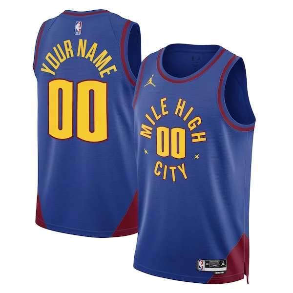 Raffinato Magnifico Trendy Denver Nuggets Jordan Brand Unisex 2022/23 Swingman Custom Jersey Statement Edition Blue