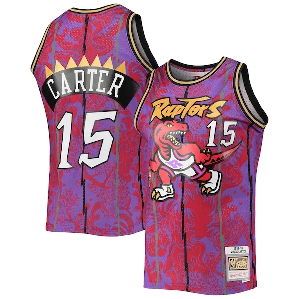 Magnifico Vince Carter Toronto Raptors Hardwood Classics 1998/99 Lunar New Year Swingman Jersey Purple
