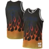 Gorgeous Penny Hardaway Orlando Magic 1994/95 Hardwood Classics Flames Swingman Jersey Black