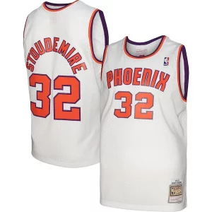 Accattivante Stupendo Amar'e Stoudemire Phoenix Suns 2001/02 Hardwood Classics Swingman Jersey White/Purple