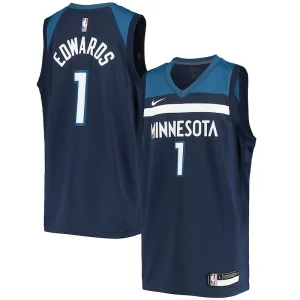Elegante Trendy Anthony Edwards Minnesota Timberwolves Nike Youth 2020/21 Swingman Jersey Icon Edition Navy