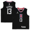 Resistente Versatile Paul George LA Clippers Jordan Brand Preschool 2020/21 Fast Break Replica Jersey Statement Edition Black
