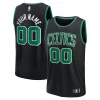 Gorgeous Meraviglioso Boston Celtics Youth Custom Fast Break Jersey Black Statement Edition/Kelly Green/White
