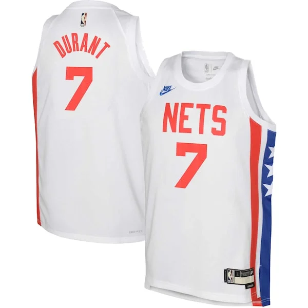 Versatile Magnifico Bellissimo Kevin Durant Brooklyn Nets Nike Youth 2022/23 Swingman Jersey White Classic Edition