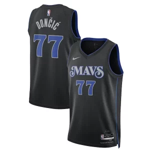 Trendy Stupendo Magnifico Luka Dončić Dallas Mavericks Nike Unisex 2023/24 Swingman Jersey Black City Edition