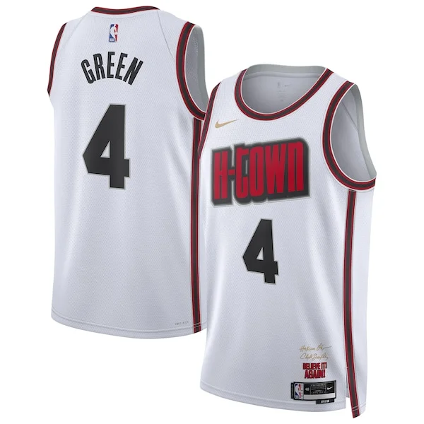 Robusto Ottimo Attraente Jalen Green Houston Rockets Nike Unisex 2024/25 Swingman Player Jersey City Edition White
