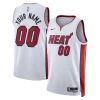 Pratico Miami Heat Nike Unisex Swingman Custom Jersey White Association Edition