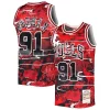 Lussuoso Dennis Rodman Chicago Bulls 1997/98 Hardwood Classics Lunar New Year Swingman Jersey Red