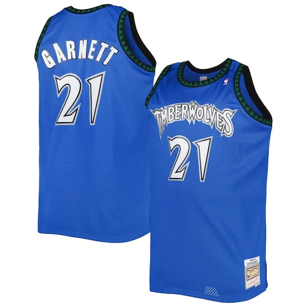 Meraviglioso Raffinato Kevin Garnett Minnesota Timberwolves Big & Tall Hardwood Classics 2003/04 Swingman Jersey Blue