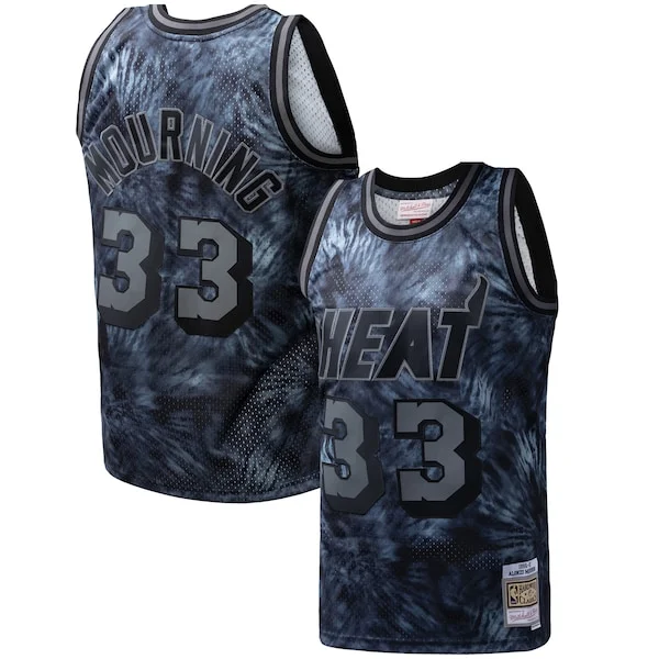 Splendido Alonzo Mourning Miami Heat Hardwood Classics 1996/97 Tie Dye Swingman Jersey Black