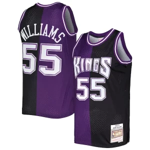 Eccezionale Raffinato Jason Williams Sacramento Kings Hardwood Classics 2000/01 Split Swingman Jersey Purple/Black