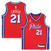 Eccezionale Joel Embiid Philadelphia 76ers Jordan Brand Preschool 2022/23 Replica Jersey Statement Edition Red