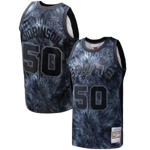Raffinato Fascinante David Robinson San Antonio Spurs Hardwood Classics 1998/99 Tie Dye Swingman Jersey Black
