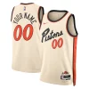 Prestigioso Detroit Pistons Nike Unisex 2024/25 Custom Swingman Jersey City Edition White