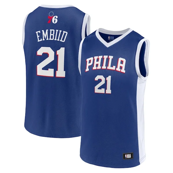Resistente Men's Joel Embiid Royal Philadelphia 76ers Player Jersey
