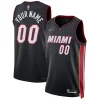 Pratico Comodo Miami Heat Nike 2021/22 Diamond Swingman Custom Jersey Icon Edition Black