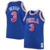 Elegante Allen Iverson Philadelphia 76ers 1996/97 Big & Tall Hardwood Classics Swingman Jersey Royal/Black/Red/White
