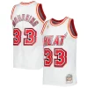 Bellissimo Alonzo Mourning Miami Heat Hardwood Classics Swingman Jersey White