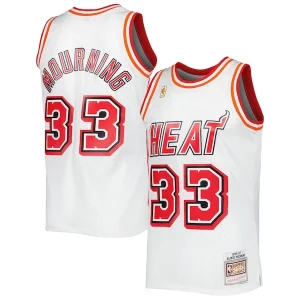 Bellissimo Alonzo Mourning Miami Heat Hardwood Classics Swingman Jersey White
