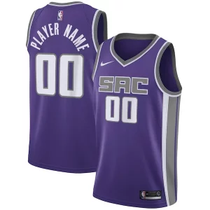 Meraviglioso Sacramento Kings Nike Swingman Custom Jersey Purple Icon Edition