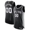Bellissimo Ottimo Prestigioso San Antonio Spurs Nike Authentic Custom Jersey Black Icon Edition