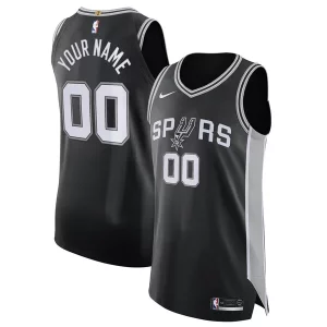 Bellissimo Ottimo Prestigioso San Antonio Spurs Nike Authentic Custom Jersey Black Icon Edition