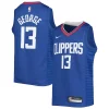 Lussuoso Raffinato Comodo Paul George LA Clippers Nike Youth 2021/22 Diamond Swingman Jersey Icon Edition Royal