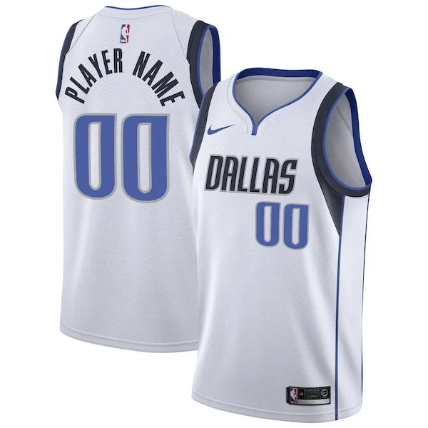 Stupendo Eccezionale Dallas Mavericks Nike Custom Swingman Jersey White Association Edition