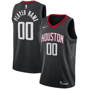 Bellissimo Houston Rockets Nike Swingman Custom Jersey Black Statement Edition