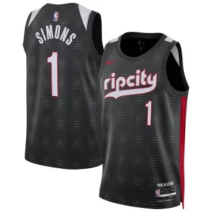 Gorgeous Anfernee Simons Portland Trail Blazers Nike Unisex 2024/25 Swingman Player Jersey City Edition Black