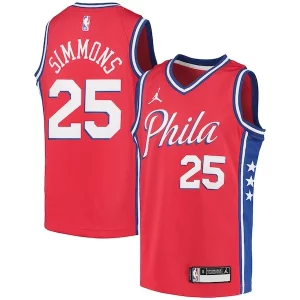 Moderno Raffinato Carino Ben Simmons Philadelphia 76ers Jordan Brand Youth 2020/21 Swingman Player Jersey Statement Edition Red
