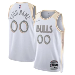Fascinante Chicago Bulls Nike Unisex 2024/25 Custom Swingman Jersey City Edition White