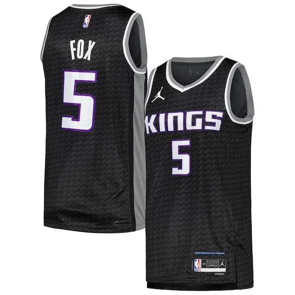 Resistente Raffinato Moderno De'Aaron Fox Sacramento Kings Jordan Brand Swingman Player Jersey Statement Edition Black