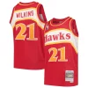 Bellissimo Dominique Wilkins Atlanta Hawks Youth 1986/87 Hardwood Classics Swingman Throwback Jersey Red