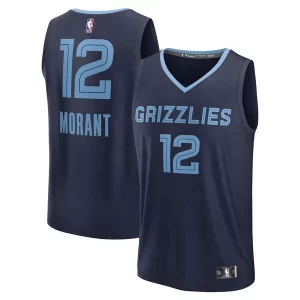 Attraente Pratico Splendido Ja Morant Memphis Grizzlies Fast Break Replica Player Jersey Icon Edition Navy