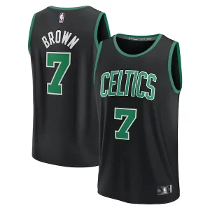 Elegante Ottimo Classico Jaylen Brown Boston Celtics Youth Fast Break Replica Player Jersey Statement Edition Black