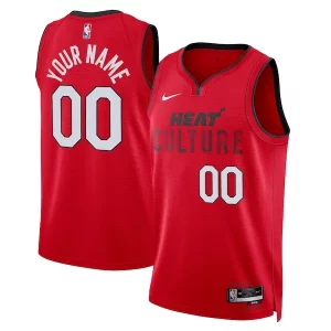 Raffinato Miami Heat Nike Unisex 2024/25 Custom Swingman Jersey City Edition Red