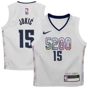 Magnifico Meraviglioso Duraturo Nikola Jokic Denver Nuggets Nike Toddler 2024/25 Swingman Player Jersey City Edition White