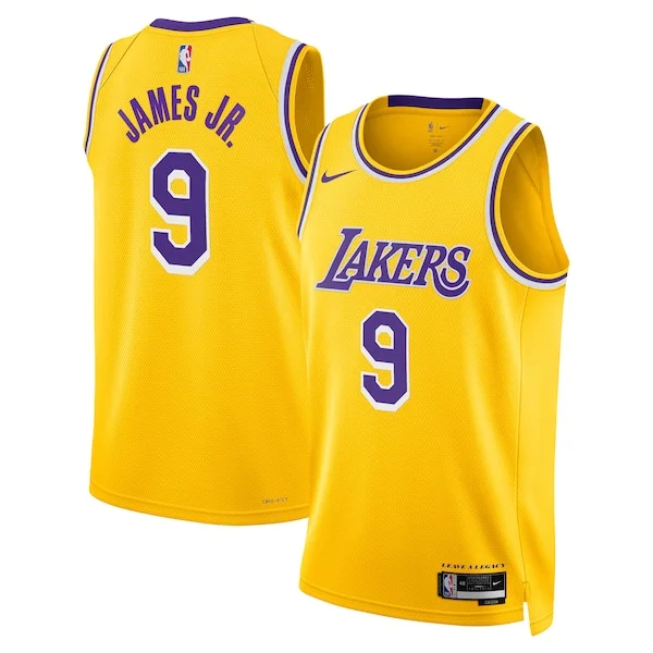 Bellissimo Lussuoso Bronny James Los Angeles Lakers Nike Unisex 2024 Offseason Addition Nike Swingman Jersey Gold