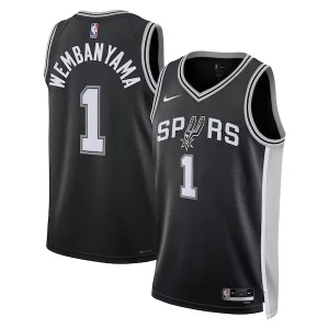 Fantastico Comodo Stupendo Victor Wembanyama San Antonio Spurs Nike Unisex 2023 NBA Draft First Round Pick Swingman Jersey Icon Edition Black