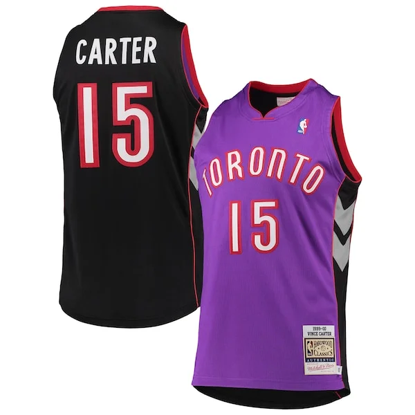 Moderno Incantevole Vince Carter Toronto Raptors 1999/2000 Hardwood Classics Authentic Jersey Purple
