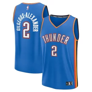 Accattivante Prestigioso Shai Gilgeous Alexander Oklahoma City Thunder Youth Fast Break Replica Player Jersey Icon Edition Blue