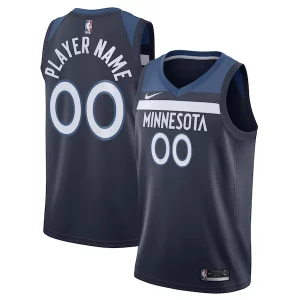 Resistente Minnesota Timberwolves Nike Swingman Custom Jersey Navy Icon Edition