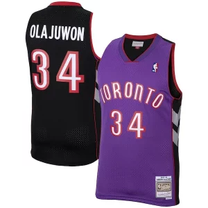 Eccezionale Resistente Stupendo Hakeem Olajuwon Toronto Raptors 2001/02 Hardwood Classics Swingman Jersey Purple