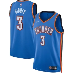 Magnifico Attraente Josh Giddey Oklahoma City Thunder Nike Unisex Swingman Jersey Icon Edition Blue