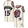 Pratico Versatile Vince Carter Toronto Raptors Chainstitch Swingman Jersey Cream