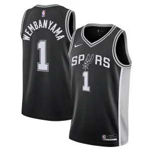 Bellissimo Magnifico Duraturo Victor Wembanyama San Antonio Spurs Nike Youth Swingman Jersey Icon Edition Black